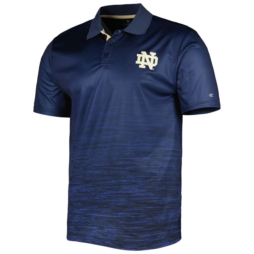 Men's Colosseum Navy Notre Dame Fighting Irish Marshall Polo