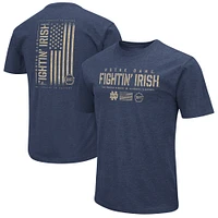 Colosseum Navy Notre Dame Fighting Irish OHT Military Appreciation Flag 2.0 T-shirt pour homme
