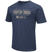 Colosseum Navy Notre Dame Fighting Irish OHT Military Appreciation Flag 2.0 T-shirt pour homme