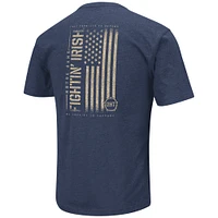 Colosseum Navy Notre Dame Fighting Irish OHT Military Appreciation Flag 2.0 T-shirt pour homme
