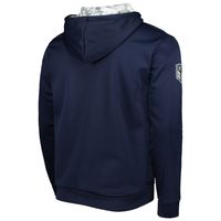 Men's Colosseum Navy Notre Dame Fighting Irish OHT Military Appreciation Team Color Pullover Hoodie