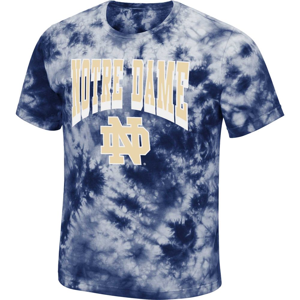 Men's Colosseum Navy Notre Dame Fighting Irish Pickford Tie-Dye T-Shirt