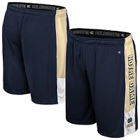 Men's Colosseum Navy Notre Dame Fighting Irish Quantum Shorts