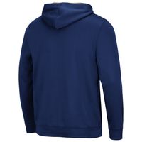 Men's Colosseum Navy Notre Dame Fighting Irish Slash Stack 2.0 Pullover Hoodie