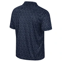 Men's Colosseum Navy Notre Dame Fighting Irish Sublimated Golf Polo