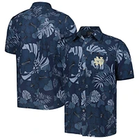 Colosseum Navy Notre Dame Fighting Irish The Dude Camp Chemise boutonnée pour homme