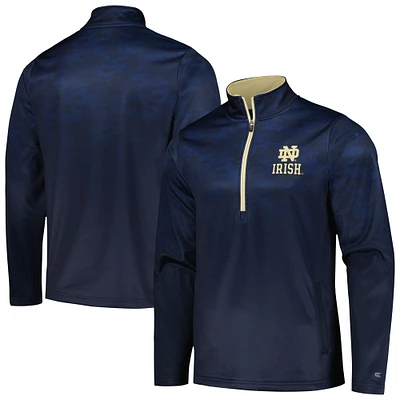 Colosseum Navy Notre Dame Fighting Irish The Machine Veste à demi-zip pour homme