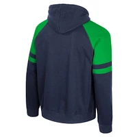 Men's Colosseum  Navy Notre Dame Fighting Irish Todd Raglan Pullover Hoodie