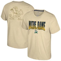 Men's Colosseum Vegas Gold Notre Dame Fighting Irish Dual Logo T-Shirt