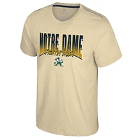 Men's Colosseum Vegas Gold Notre Dame Fighting Irish Dual Logo T-Shirt