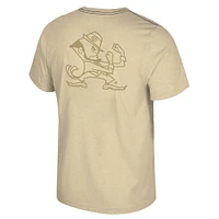 Men's Colosseum Vegas Gold Notre Dame Fighting Irish Dual Logo T-Shirt