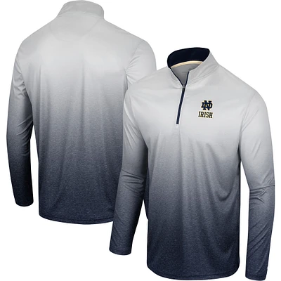 Coupe-vent à quart de zip Notre Dame Fighting Irish Laws of Physics Colosseum pour homme, blanc/bleu marine