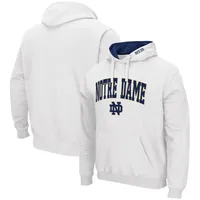 Sweat à capuche Colosseum Notre Dame Fighting Irish Arch & Logo 3.0 blanc pour homme