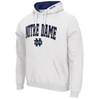 Sweat à capuche Colosseum Notre Dame Fighting Irish Arch & Logo 3.0 blanc pour homme