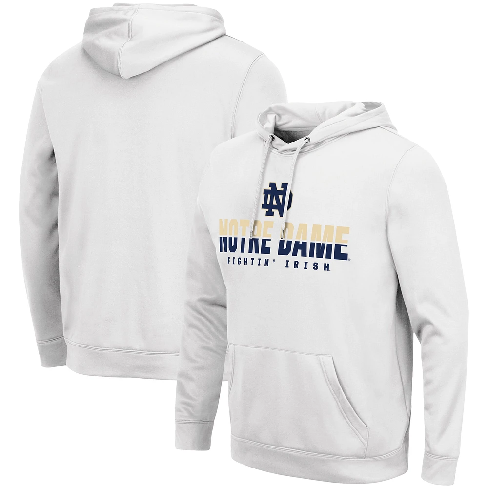 Sweat à capuche Colosseum White Notre Dame Fighting Irish Lantern pour hommes