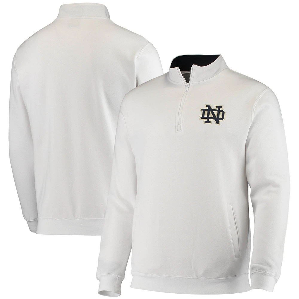 Colosseum White Notre Dame Fighting Irish Tortugas Logo Quarter-Zip Jacket