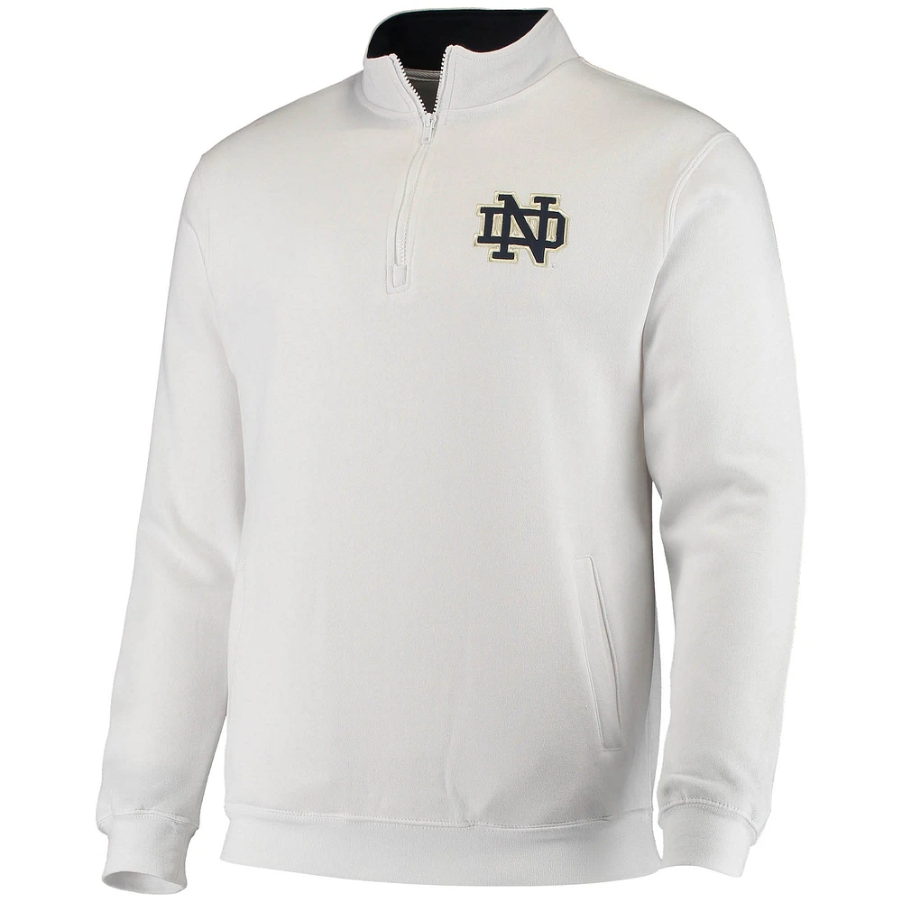 Colosseum White Notre Dame Fighting Irish Tortugas Logo Quarter-Zip Jacket