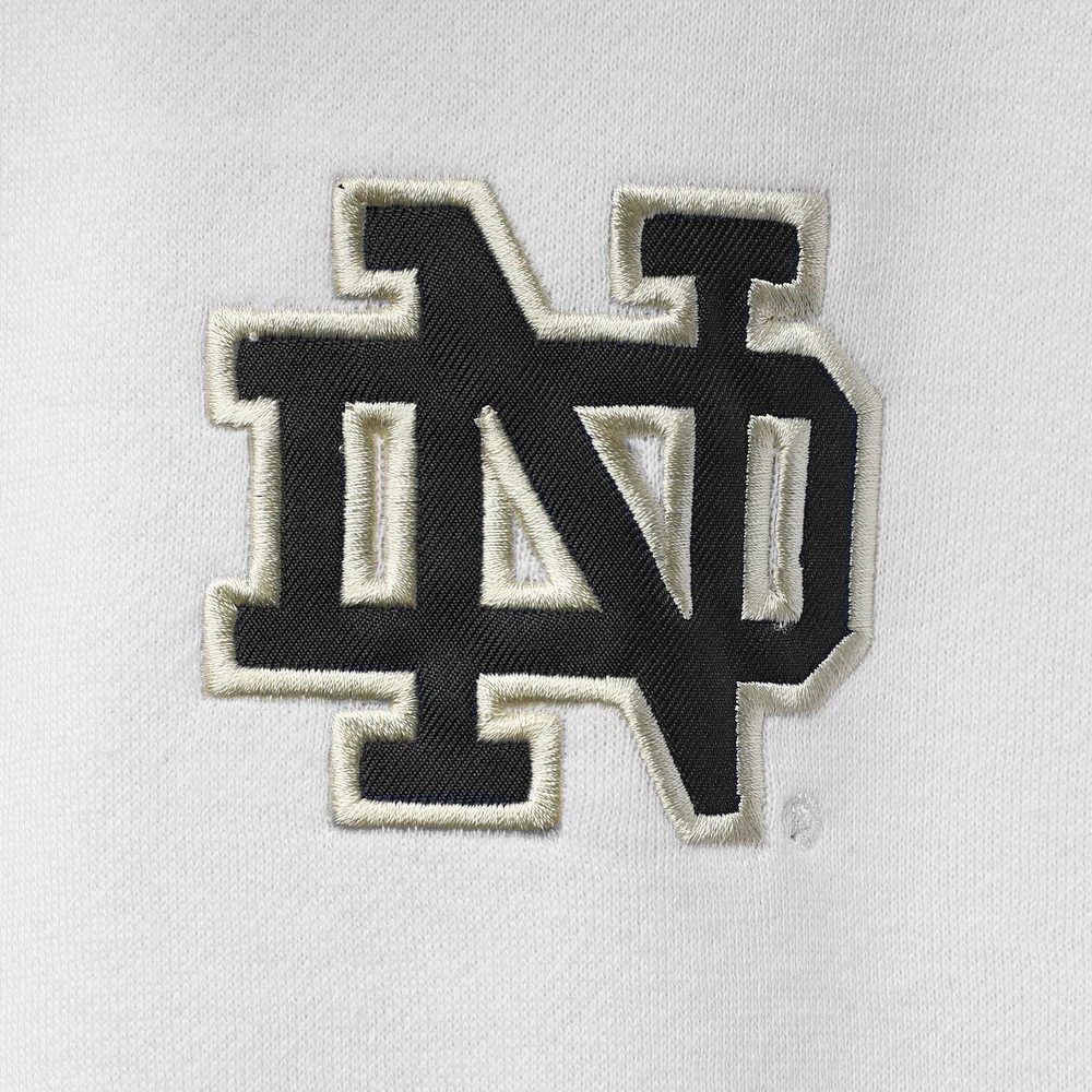 Colosseum White Notre Dame Fighting Irish Tortugas Logo Quarter-Zip Jacket