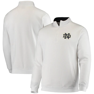 Colosseum White Notre Dame Fighting Irish Tortugas Logo Quarter-Zip Jacket