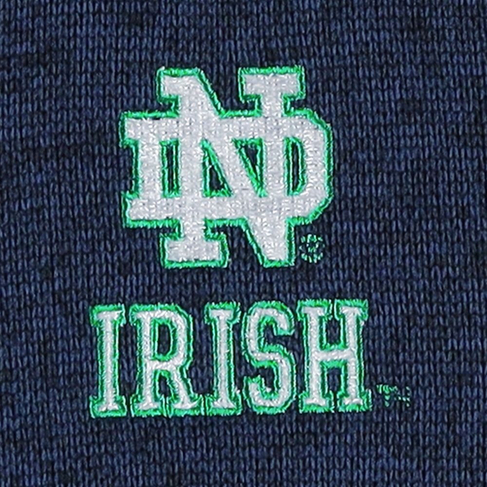 Men's Columbia Navy Notre Dame Fighting Irish Canyon Point Omni-Shield Raglan Half-Zip Pullover Top