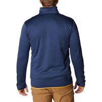 Men's Columbia Navy Notre Dame Fighting Irish Park View Omni-Wick Half-Zip Top