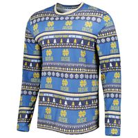 Men's Concepts Sport Navy Notre Dame Fighting Irish Ugly Sweater Knit Long Sleeve Top and Pant Set