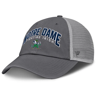 Men's Fanatics Charcoal Notre Dame Fighting Irish Ionic Trucker Adjustable Hat