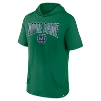 Men's Fanatics Green Notre Dame Fighting Irish Outline Lower Arch Hoodie T-Shirt