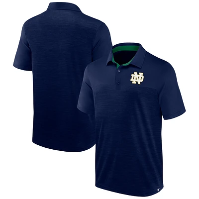 Men's Fanatics Heather Navy Notre Dame Fighting Irish Classic Homefield Polo