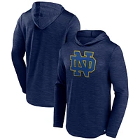 Men's Fanatics Heather Navy Notre Dame Fighting Irish Transitional Hoodie T-Shirt