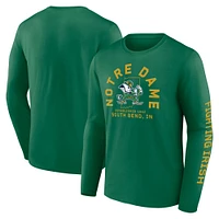 Men's Fanatics  Kelly Green Notre Dame Fighting Irish Fundamentals Winning Team Long Sleeve T-Shirt