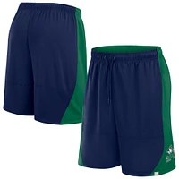 Men's Fanatics Navy/Green Notre Dame Fighting Irish Strength Unleashed Shorts