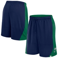 Men's Fanatics Navy/Green Notre Dame Fighting Irish Strength Unleashed Shorts