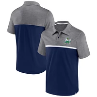 Men's Fanatics Navy/Heather Gray Notre Dame Fighting Irish Polo