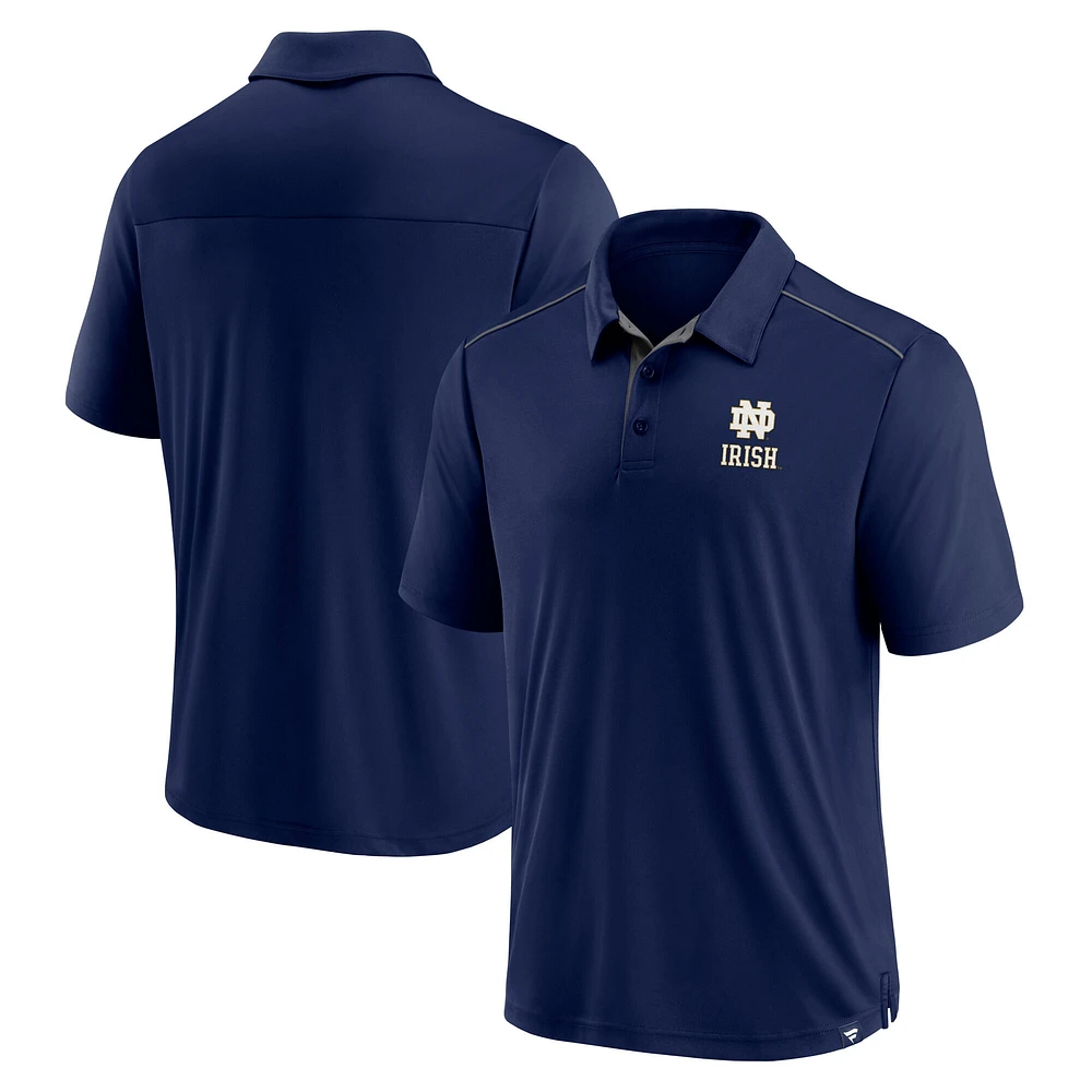 Polo bleu marine pour homme Fanatics Notre Dame Fighting Irish Always Scoring Block Party