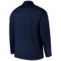 Men's Fanatics Navy Notre Dame Fighting Irish Big & Tall Defender Quarter-Zip Top