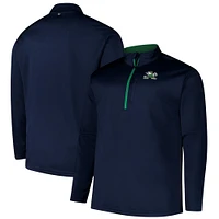 Haut à glissière quart de tour Big & Tall Defender Notre Dame Fighting Irish pour hommes, bleu marine, fanatiques