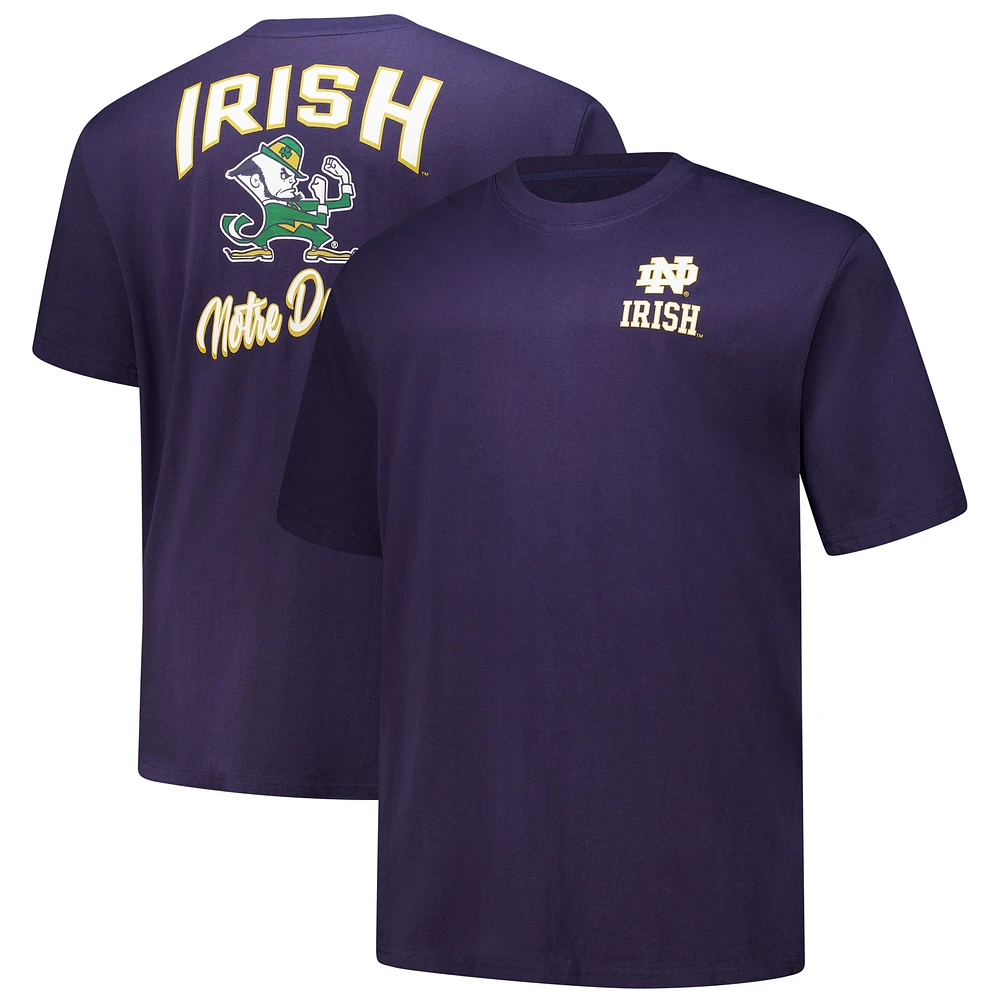 T-shirt bleu marine pour homme avec casque Big & Tall de Notre Dame Fighting Irish Fanatics