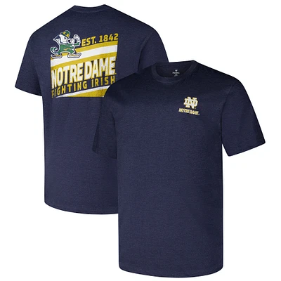 T-shirt délavé idéal pour hommes Fanatics Navy Notre Dame Fighting Irish Big & Tall