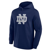 Men's Fanatics Navy Notre Dame Fighting Irish Blaze Tri-Blend Pullover Hoodie