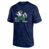 Men's Fanatics  Navy Notre Dame Fighting Irish Camo Logo T-Shirt