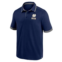 Men's Fanatics Navy Notre Dame Fighting Irish Color Block Polo