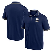 Men's Fanatics Navy Notre Dame Fighting Irish Color Block Polo