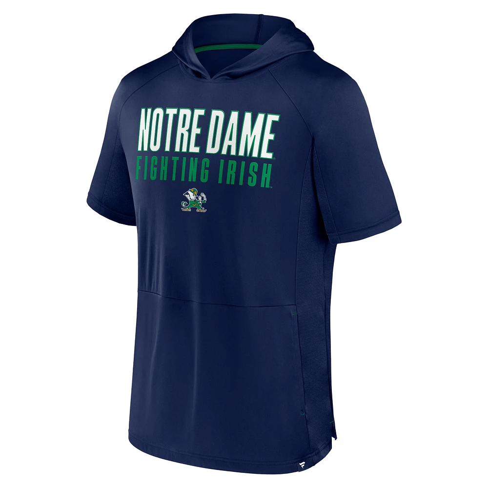 Men's Fanatics  Navy Notre Dame Fighting Irish Core Read Hoodie T-Shirt