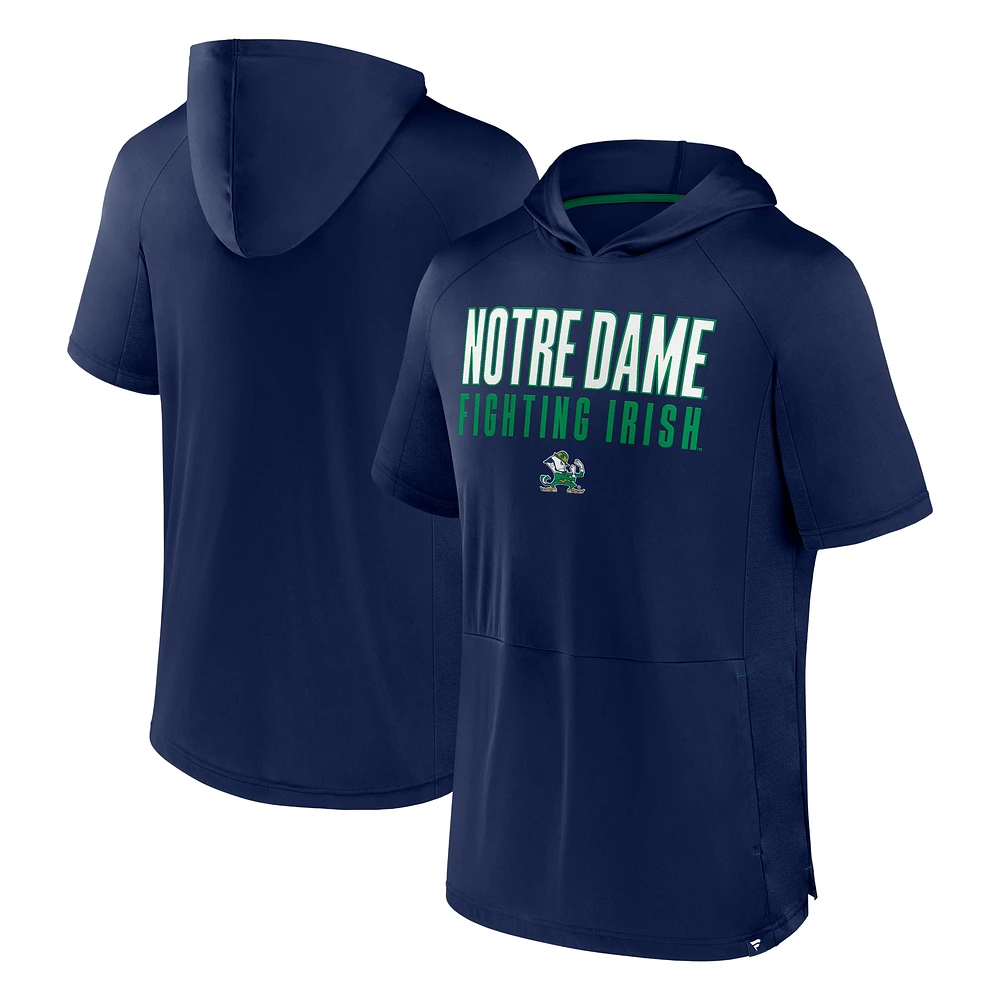 Men's Fanatics  Navy Notre Dame Fighting Irish Core Read Hoodie T-Shirt