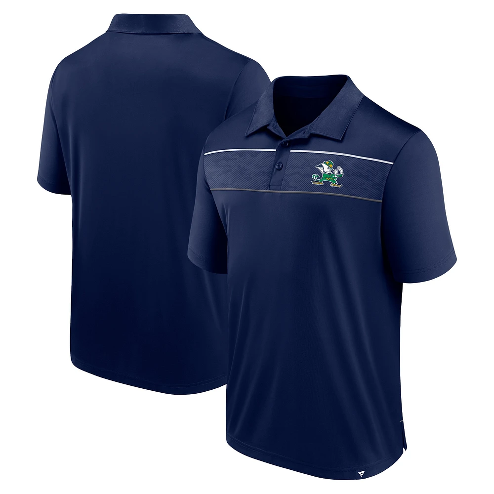 Men's Fanatics  Navy Notre Dame Fighting Irish Defender Polo