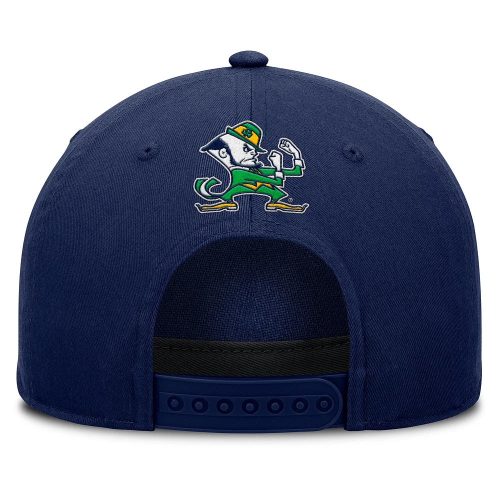 Men's Fanatics Navy Notre Dame Fighting Irish Foul Ball Rope Adjustable Hat