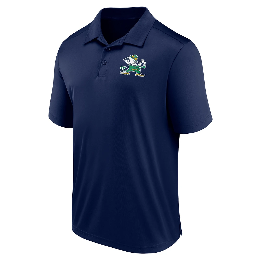 Men's Fanatics Navy Notre Dame Fighting Irish Left Side Block Polo