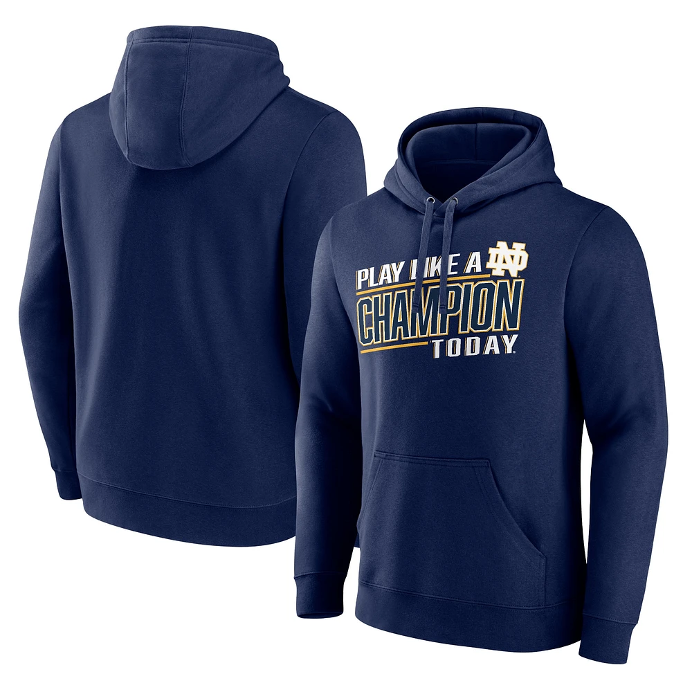 Fanatics Navy Notre Dame Fighting Irish Play Like à Champion Today Pull capuche pour hommes