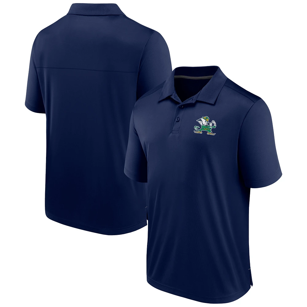 Polo bleu marine Fanatics pour homme de l'équipe Fighting Irish Notre Dame